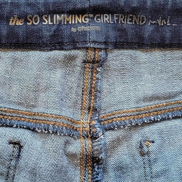 Chicos Jeans So Slimming Girlfriend Dark Womens Size 8 US M High Rise Stretch - Picture 9 of 11